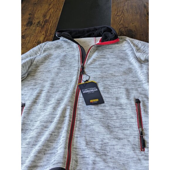 Blåkläder 4965 Grey Knit Jacket – Size Large – NWT Heavy-Duty Workwear Sweater - Picture 2 of 7